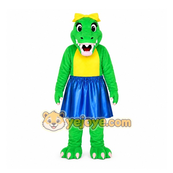 Green Alligator Mascot Costume for Children's Events Green Alligator Mascot Costume for Children's Events