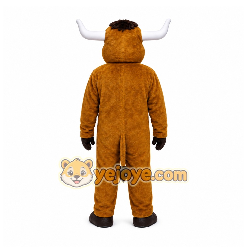 Brown Bull Mascot Costume for Sports Events Brown Bull Mascot Costume for Sports Events