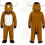 Brown Bull Mascot Costume for Sports Events