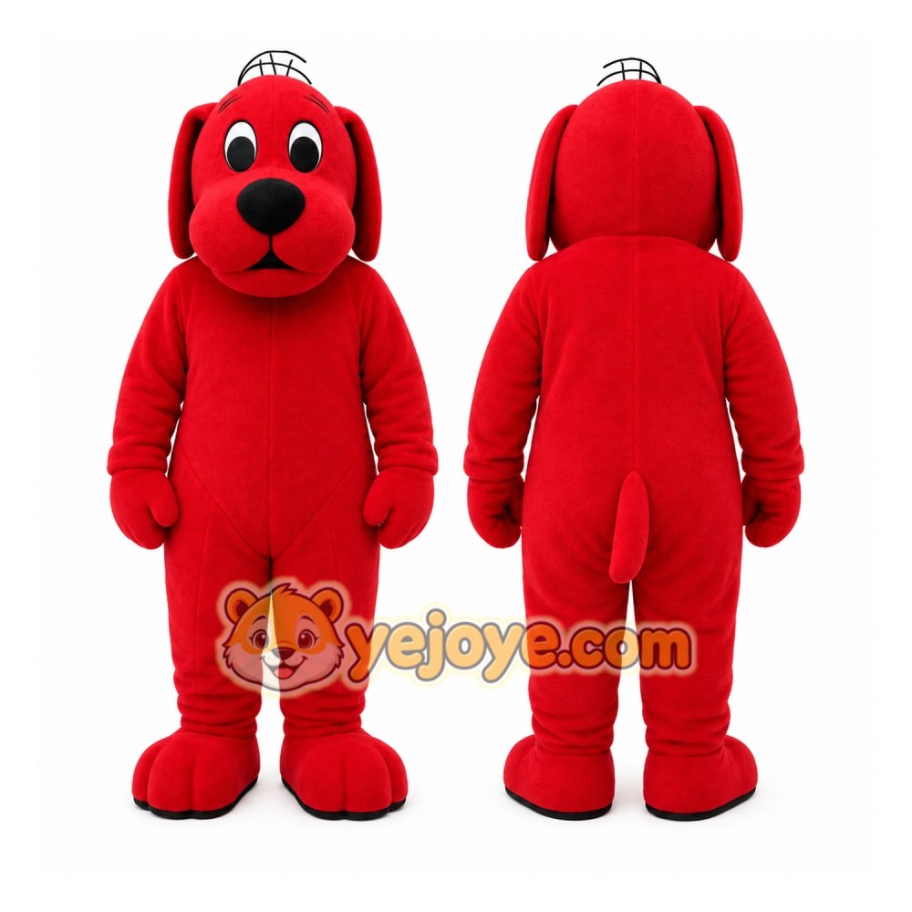Red Dog Mascot Costume for Children's Events Red Dog Mascot Costume for Children's Events
