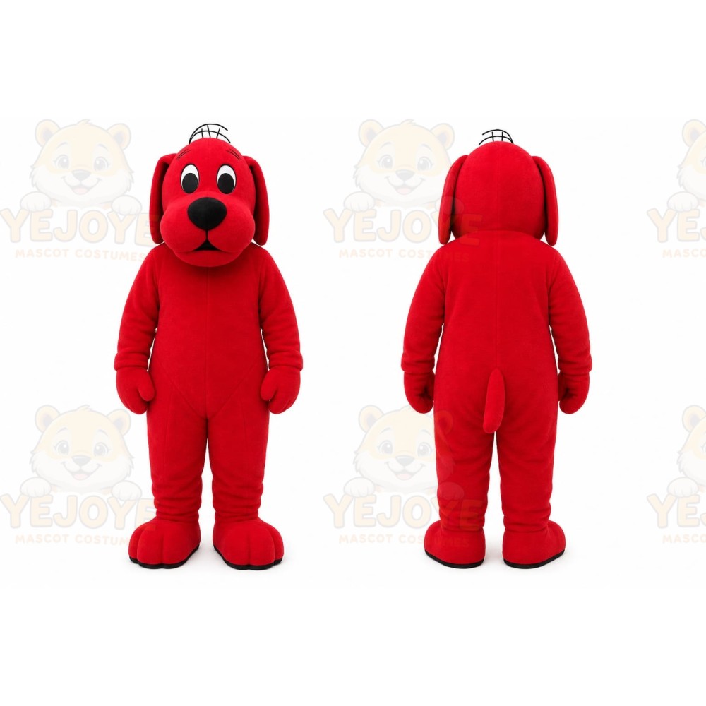 Red Dog Mascot Costume for Children's Events