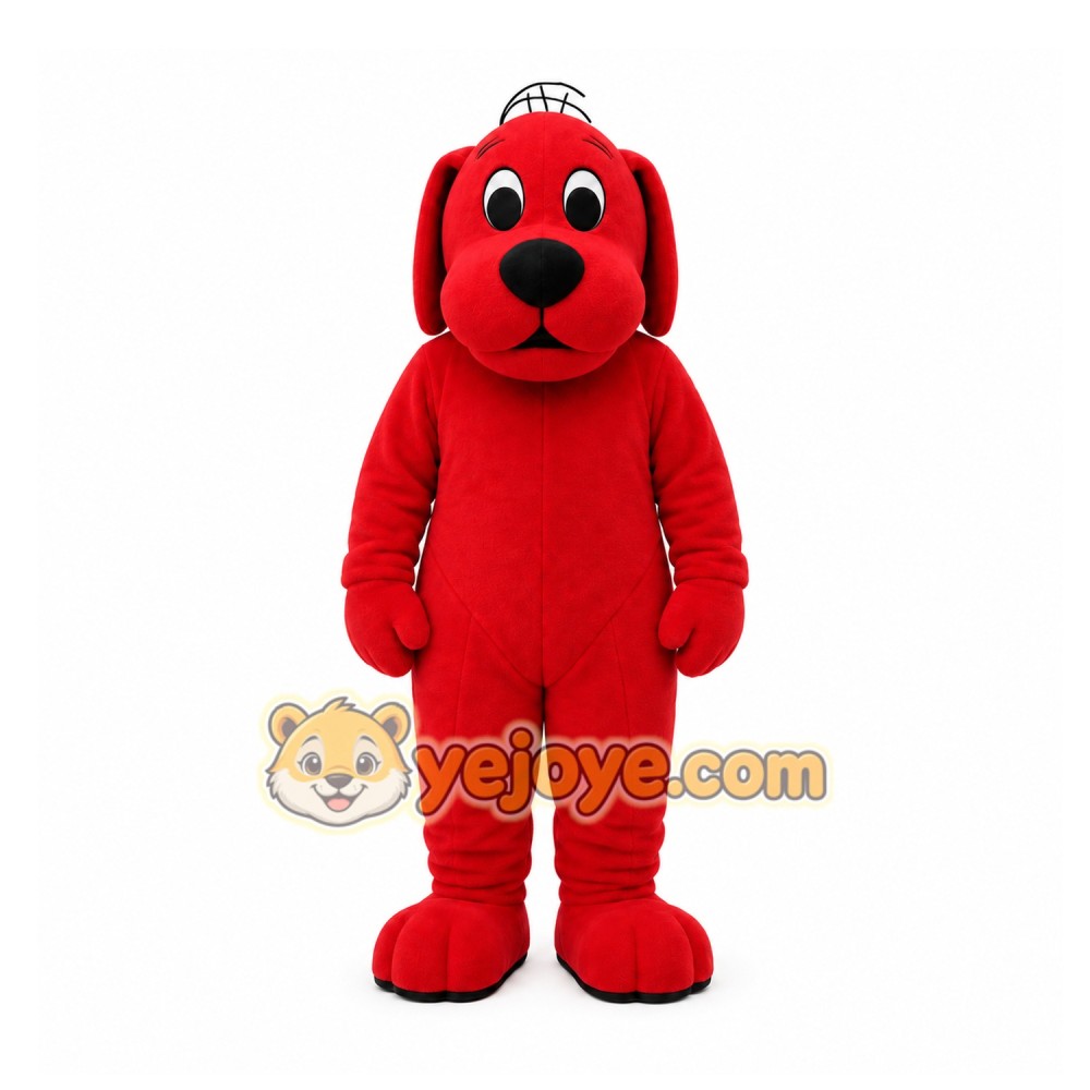 Red Dog Mascot Costume for Children's Events Red Dog Mascot Costume for Children's Events