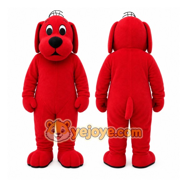 Red Dog Mascot Costume for Children's Events