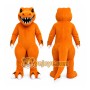 Orange Dinosaur Mascot Costume for Children's Events