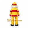 Yellow Firefighter Dog Mascot Costume for Children's Events Yellow Firefighter Dog Mascot Costume for Children's Events