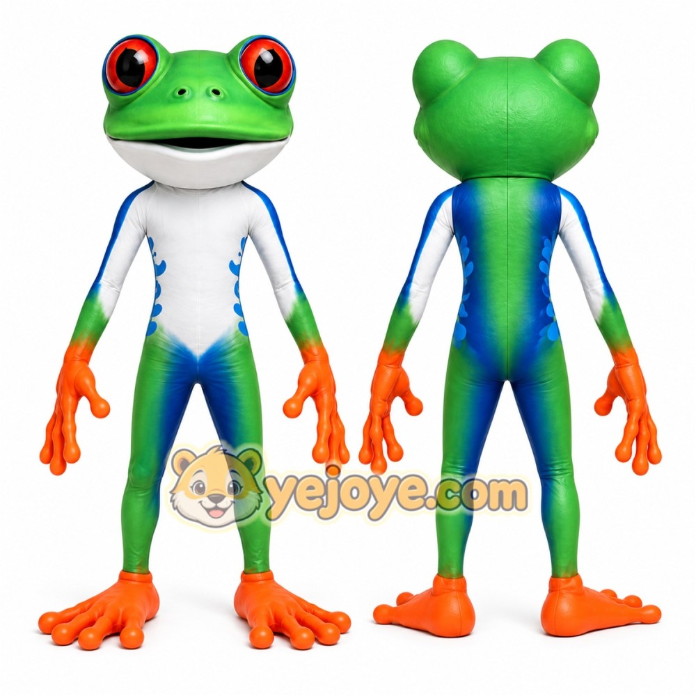 Green Frog Mascot Costume for Events and Promotions Green Frog Mascot Costume for Events and Promotions