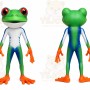 Green Frog Mascot Costume for Events and Promotions