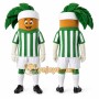 Green Plant Mascot Costume for Sports Events