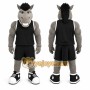 Gray Horse Mascot Costume for Sports Events