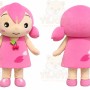 Pink Girl Mascot Costume for Children's Events