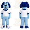 Blue Dog Mascot Costume for Sports Events