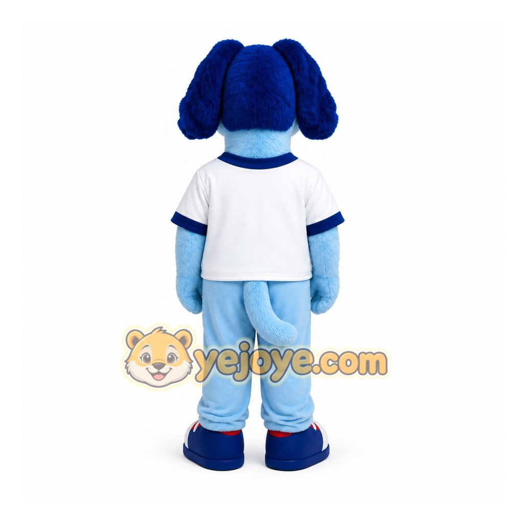 Blue Dog Mascot Costume for Sports Events Blue Dog Mascot Costume for Sports Events