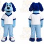 Blue Dog Mascot Costume for Sports Events
