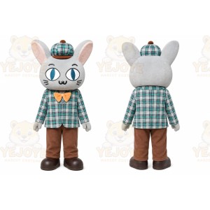 Gray Cat Mascot Costume for Events and Promotions