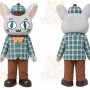 Gray Cat Mascot Costume for Events and Promotions
