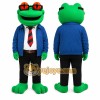 Green Frog Mascot Costume for Corporate Events