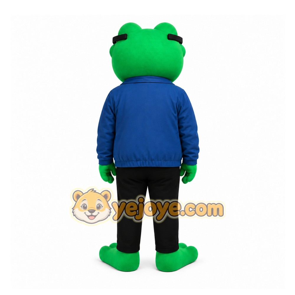Green Frog Mascot Costume for Corporate Events