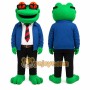 Green Frog Mascot Costume for Corporate Events
