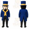Blue Man With Top Hat Mascot Costume for Events and Promotions