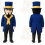 Blue Man With Top Hat Mascot Costume for Events and Promotions