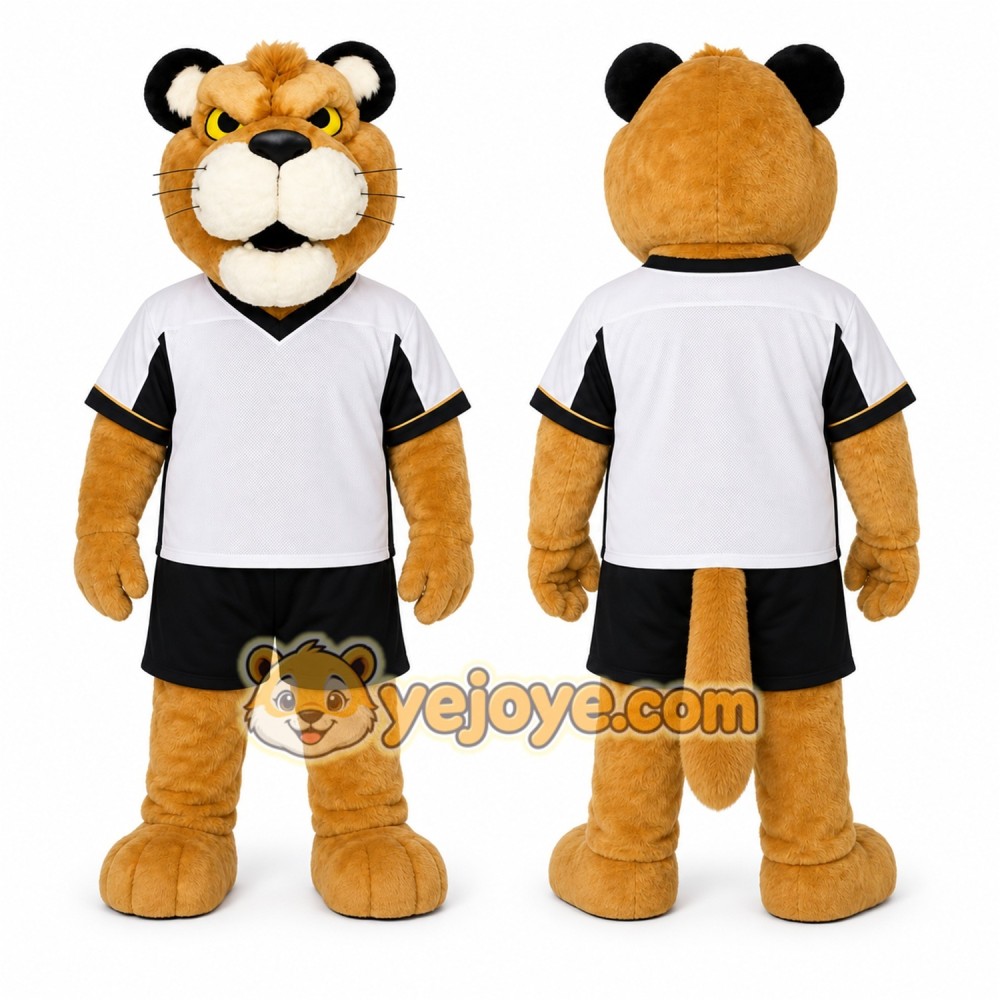Brown Tiger Mascot Costume for Sports Events Brown Tiger Mascot Costume for Sports Events