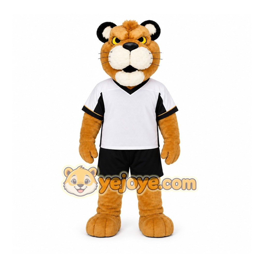 Brown Tiger Mascot Costume for Sports Events Brown Tiger Mascot Costume for Sports Events