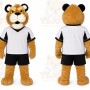 Brown Tiger Mascot Costume for Sports Events