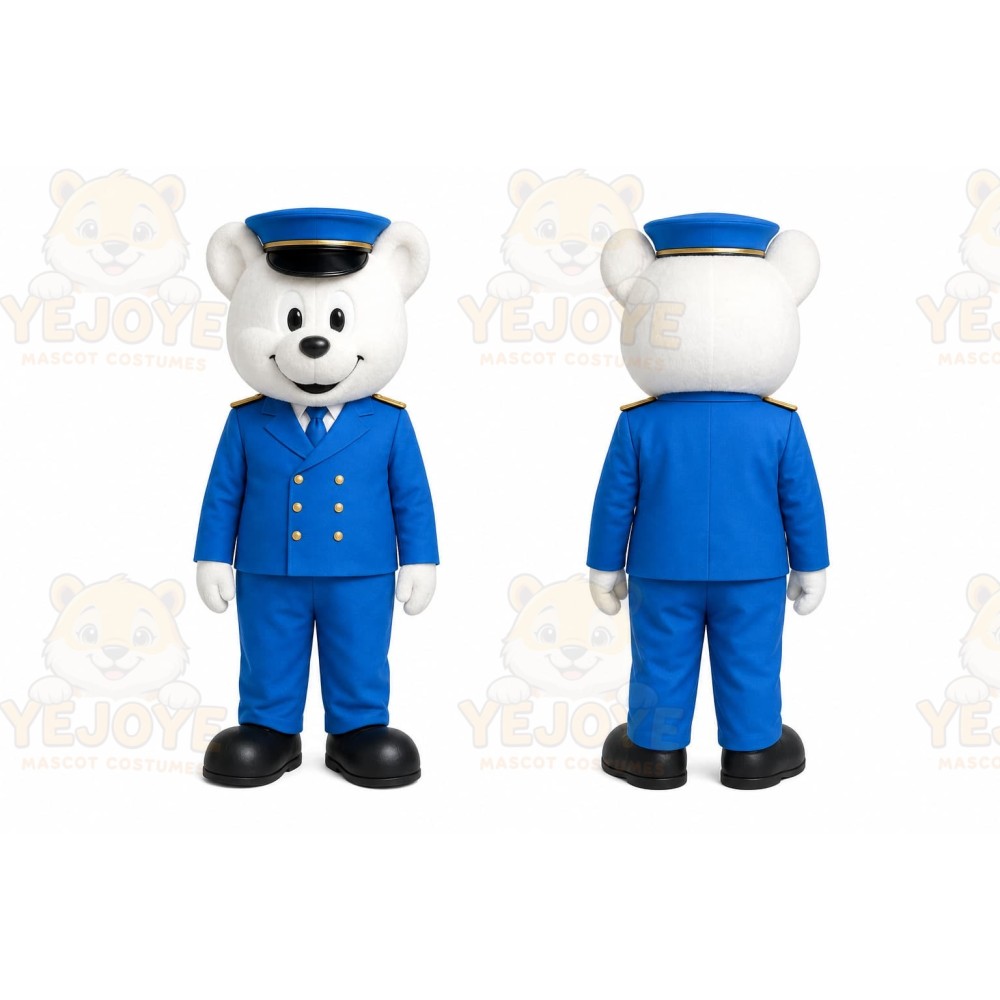 White Bear Mascot Costume for Corporate Events