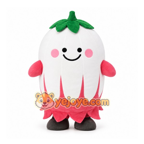 White Fruit Mascot Costume for Events and Promotions