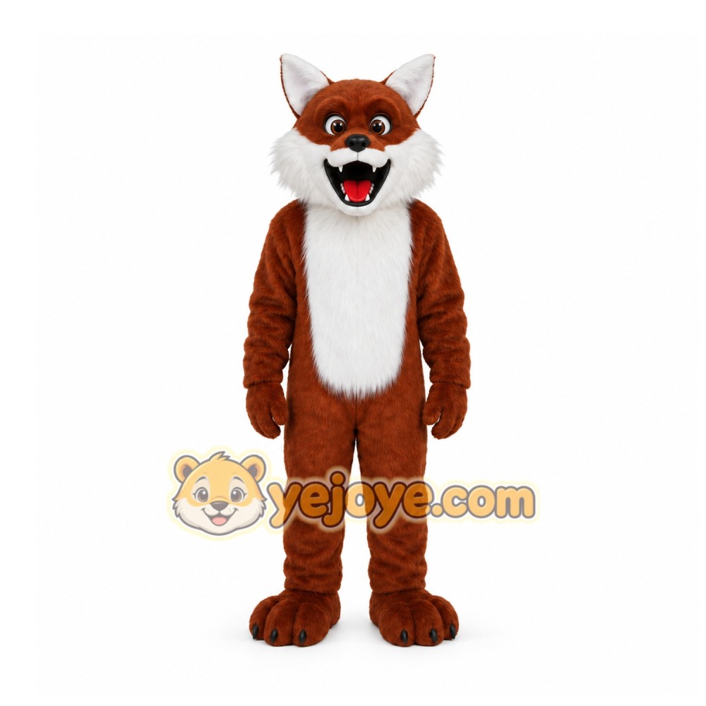 Brown Fox Mascot Costume for Events and Promotions