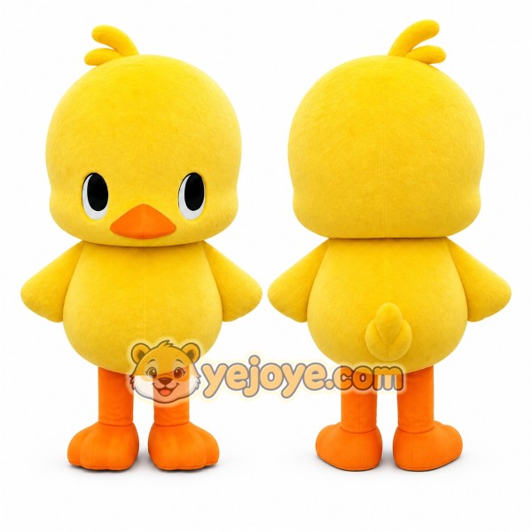 Yellow Chick Mascot Costume for Children's Events