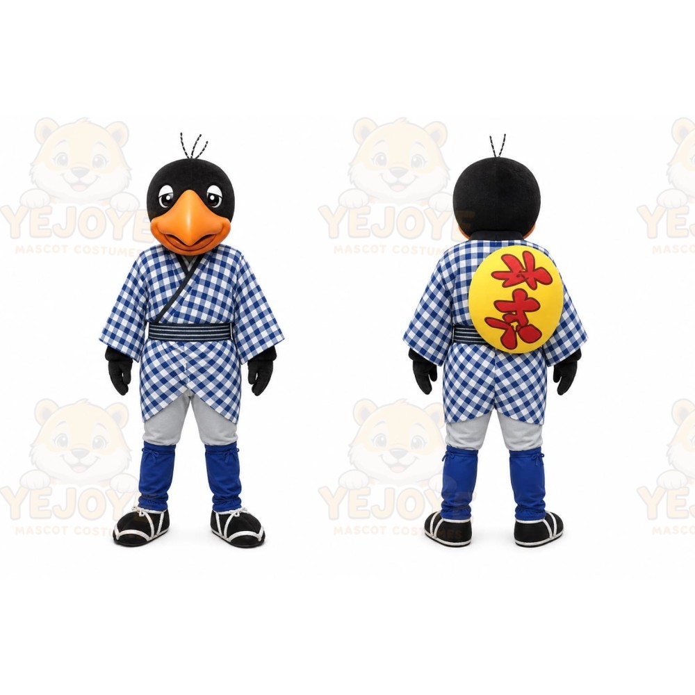 Black Bird Mascot Costume for Events and Promotions