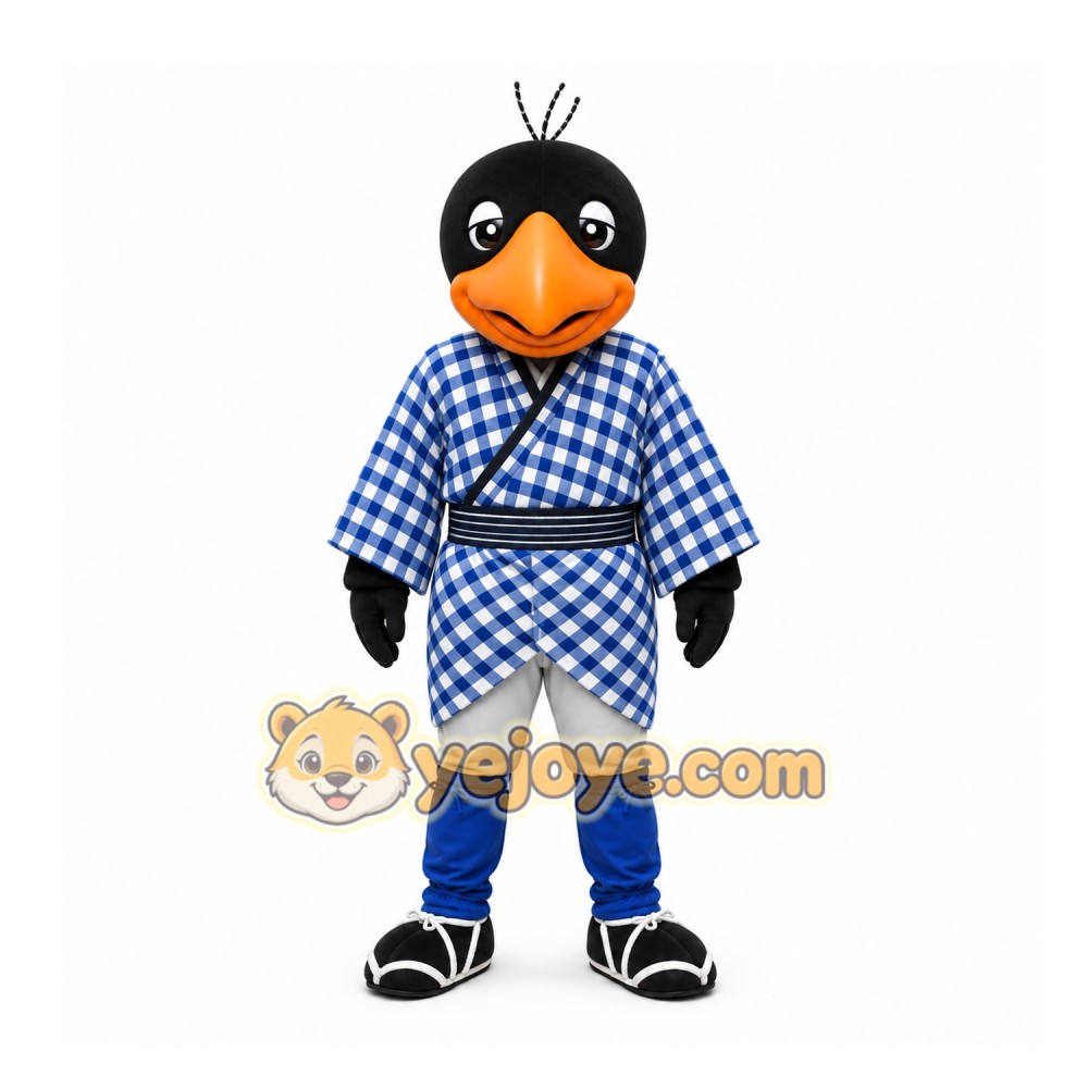 Black Bird Mascot Costume for Events and Promotions