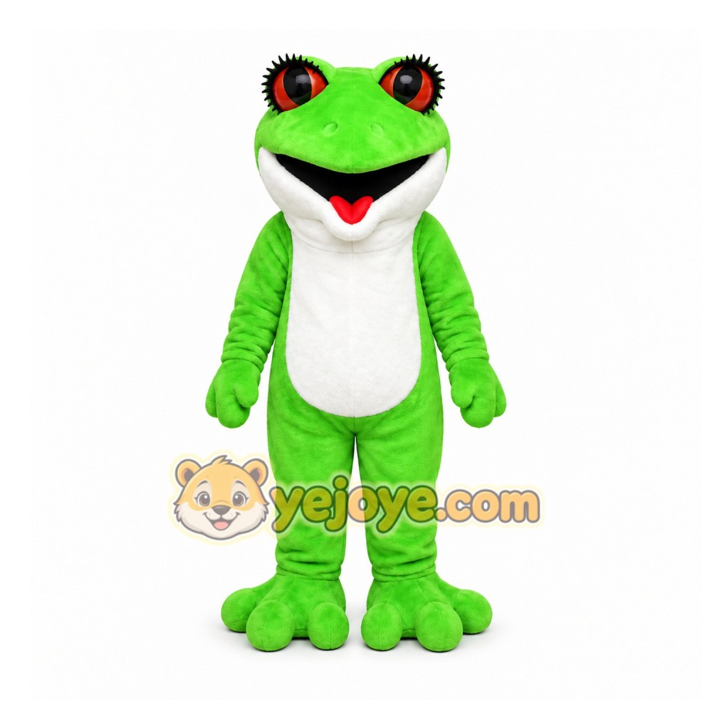 Green Frog Mascot Costume for Children's Events Green Frog Mascot Costume for Children's Events