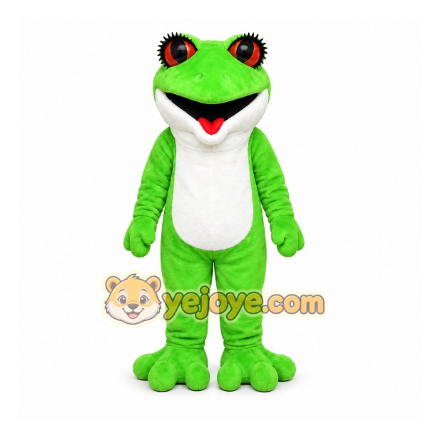 Green Frog Mascot Costume for Children's Events