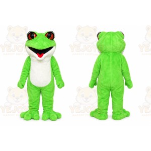 Green Frog Mascot Costume for Children's Events
