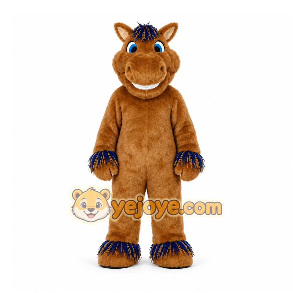Brown Horse Mascot Costume for Children's Events Brown Horse Mascot Costume for Children's Events