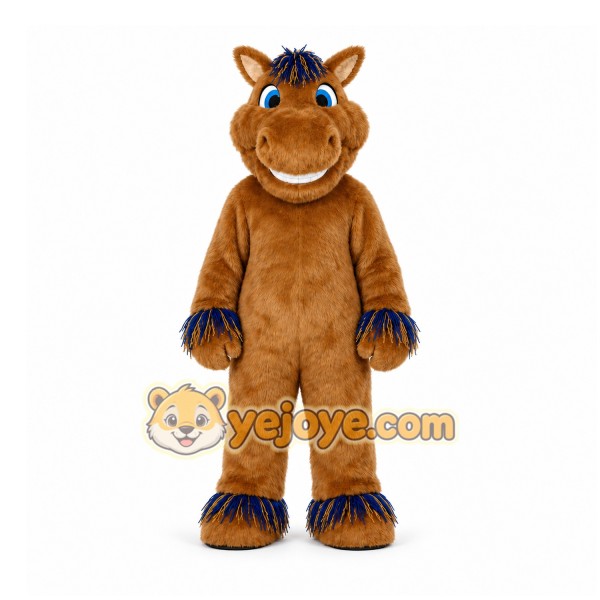 Brown Horse Mascot Costume for Children's Events