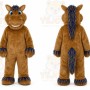 Brown Horse Mascot Costume for Children's Events