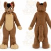 Brown Cat Mascot Costume for Children's Events