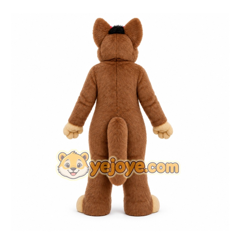 Brown Cat Mascot Costume for Children's Events