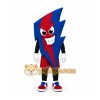 Blue Lightning Bolt Mascot Costume for Sports Events Blue Lightning Bolt Mascot Costume for Sports Events