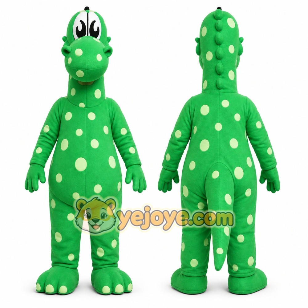 Green Dinosaur Mascot Costume for Children's Events Green Dinosaur Mascot Costume for Children's Events