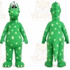 Green Dinosaur Mascot Costume for Children's Events