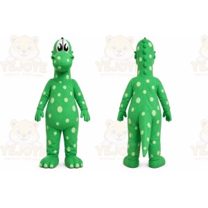 Green Dinosaur Mascot Costume for Children's Events