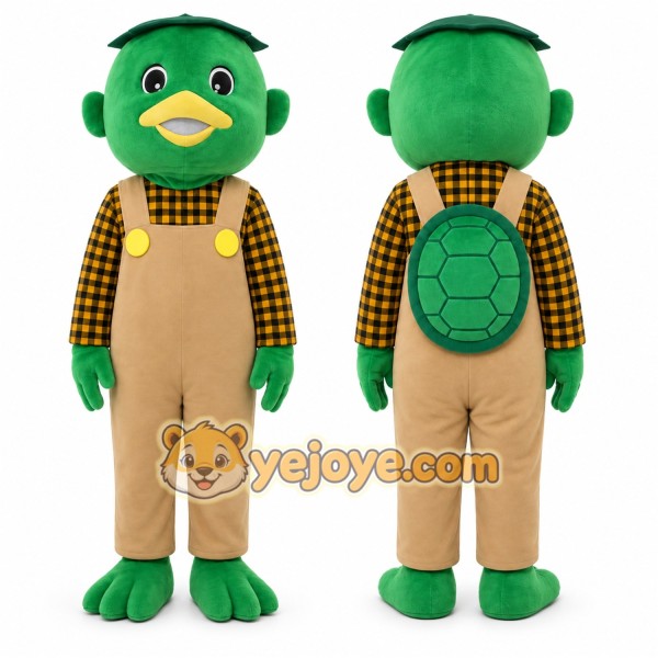 Green Turtle Character Mascot Costume for Children's Events