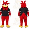 Red Rooster Mascot Costume for Sports Events