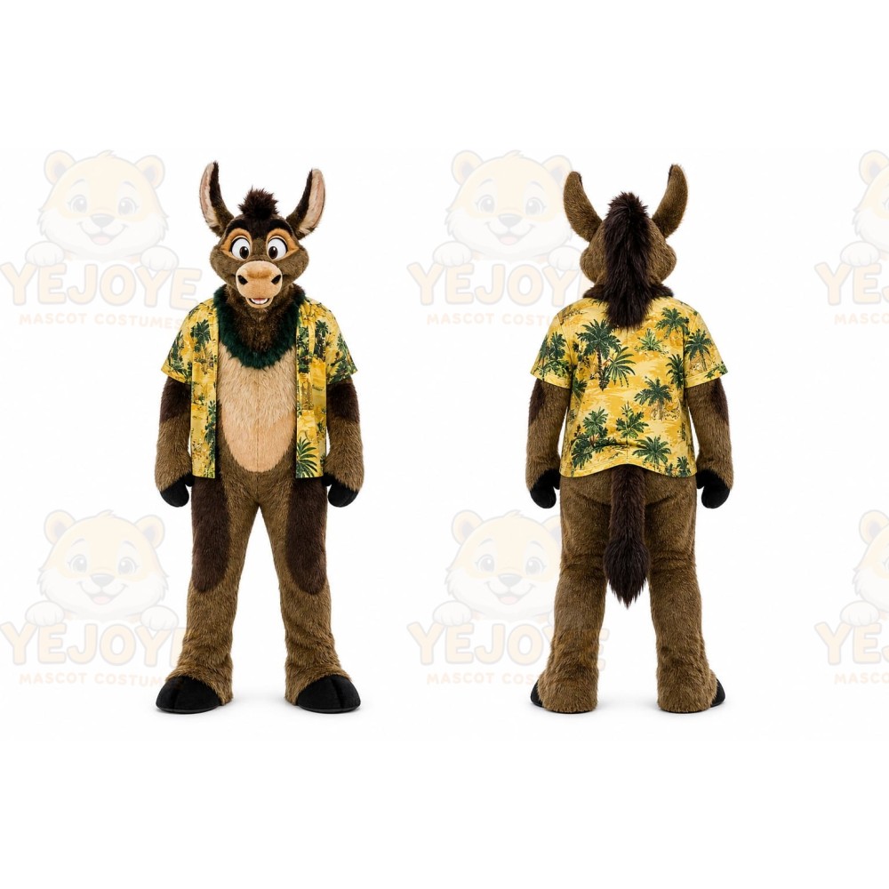 Brown Bull Mascot Costume for Events and Promotions