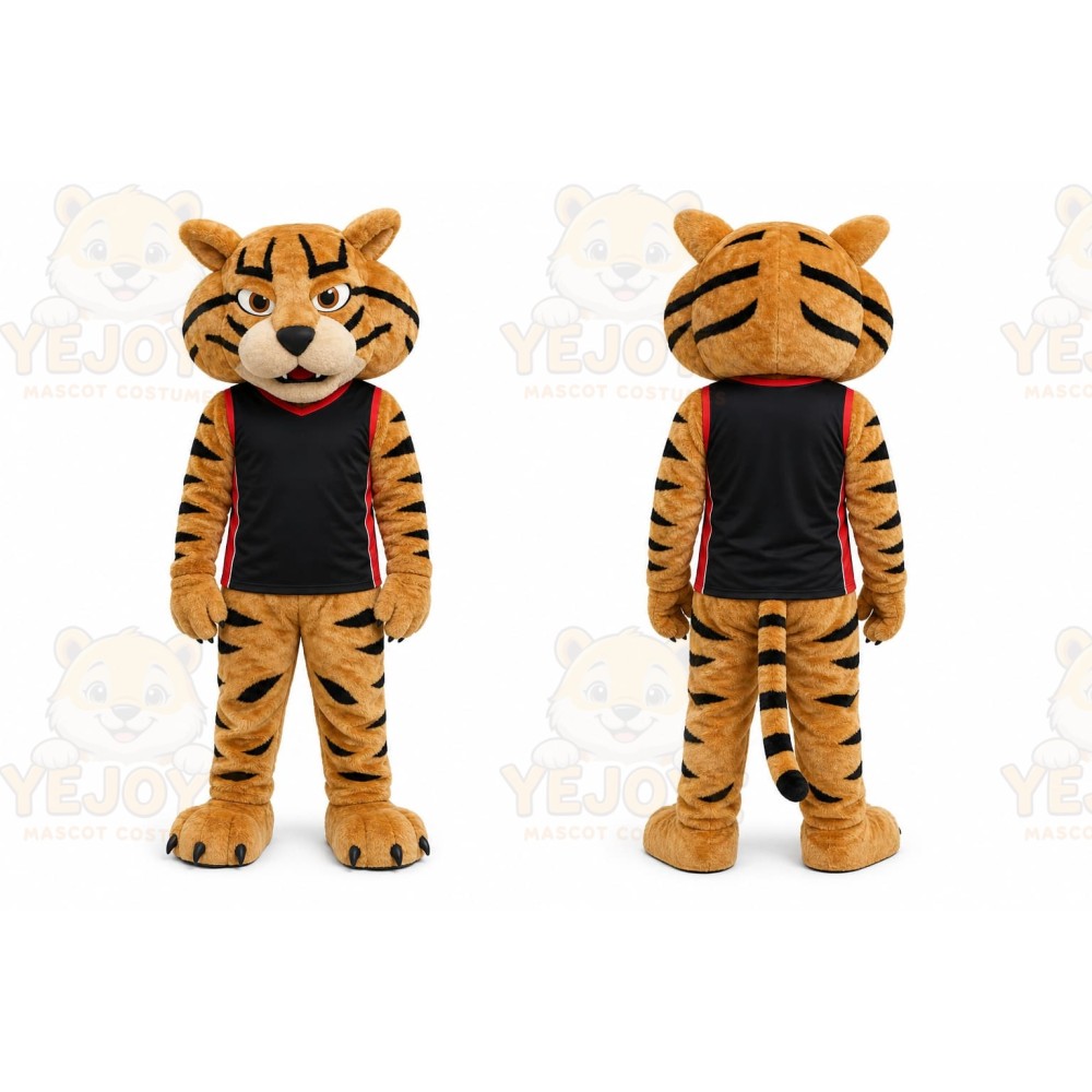 Blue Tiger Mascot Costume for Children's Events