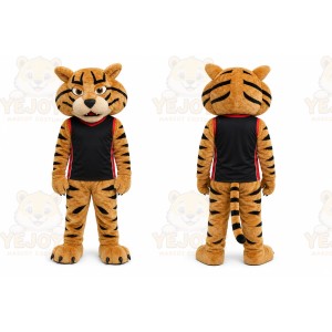 Blue Tiger Mascot Costume for Children's Events